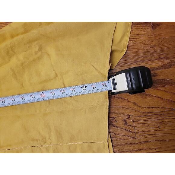 Cynthia Rowley Linen Blend Size Large Mustard Sleeveless Dress - Picture 6 of 8